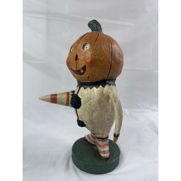 Lori Mitchell Figurine Lil Pumpkin Retired Piece Halloween Folk Art Primitive - Picture 2 of 8